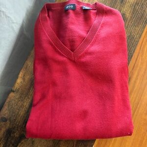 Izod v neck pullover sweater‎